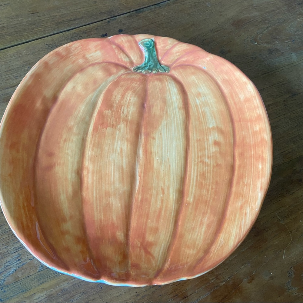 1 Vintage Otagiri Ceramic Pumpkin Pkate